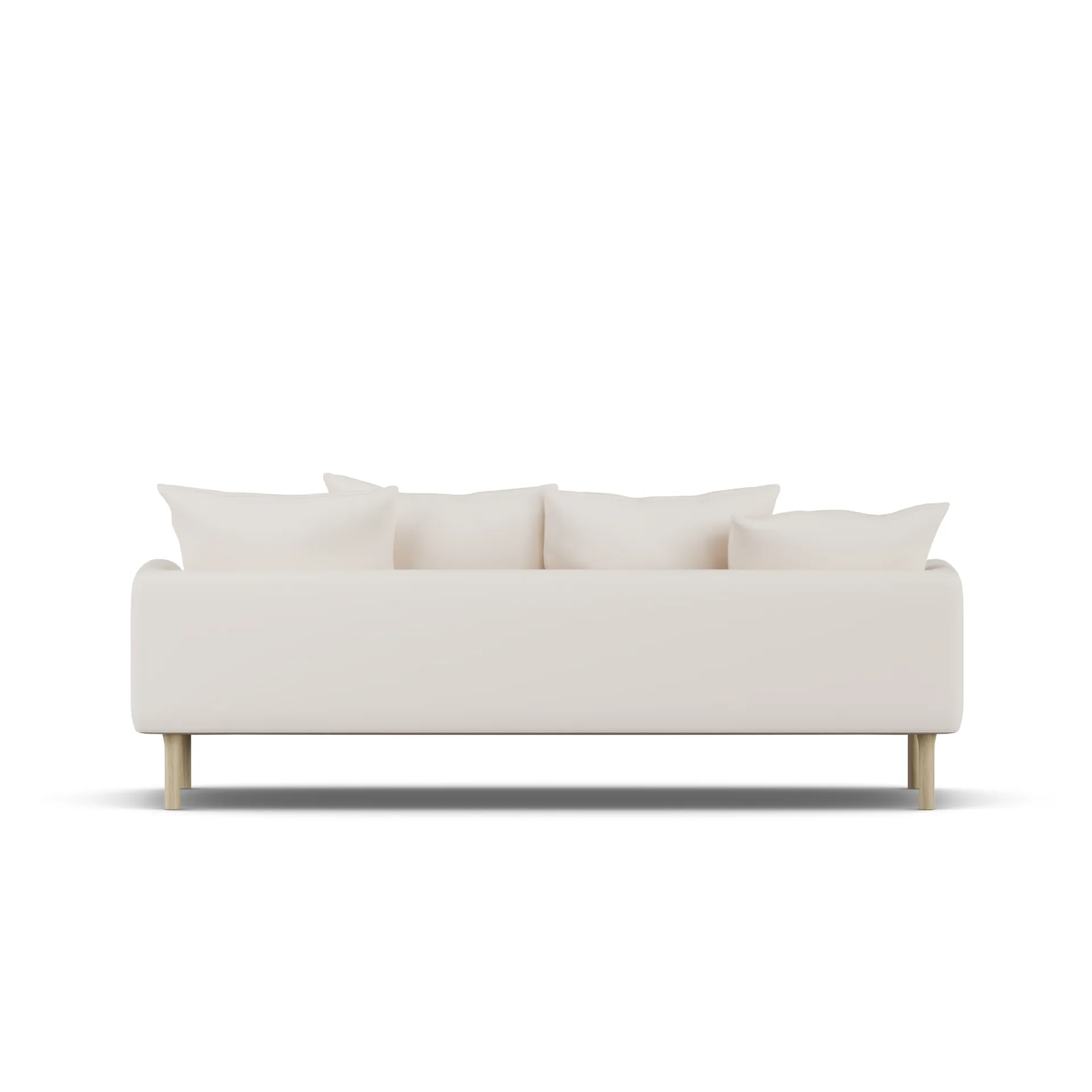Sjövik soffa, Caleido Beige 9600-vitoljad ek, 3-sits 1898
