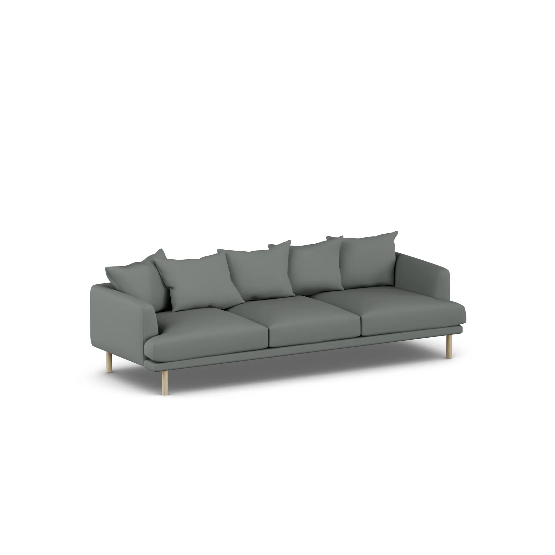 Sjövik soffa, Caleido Grey 1240-vitoljad ek, 3,5-sits 1898