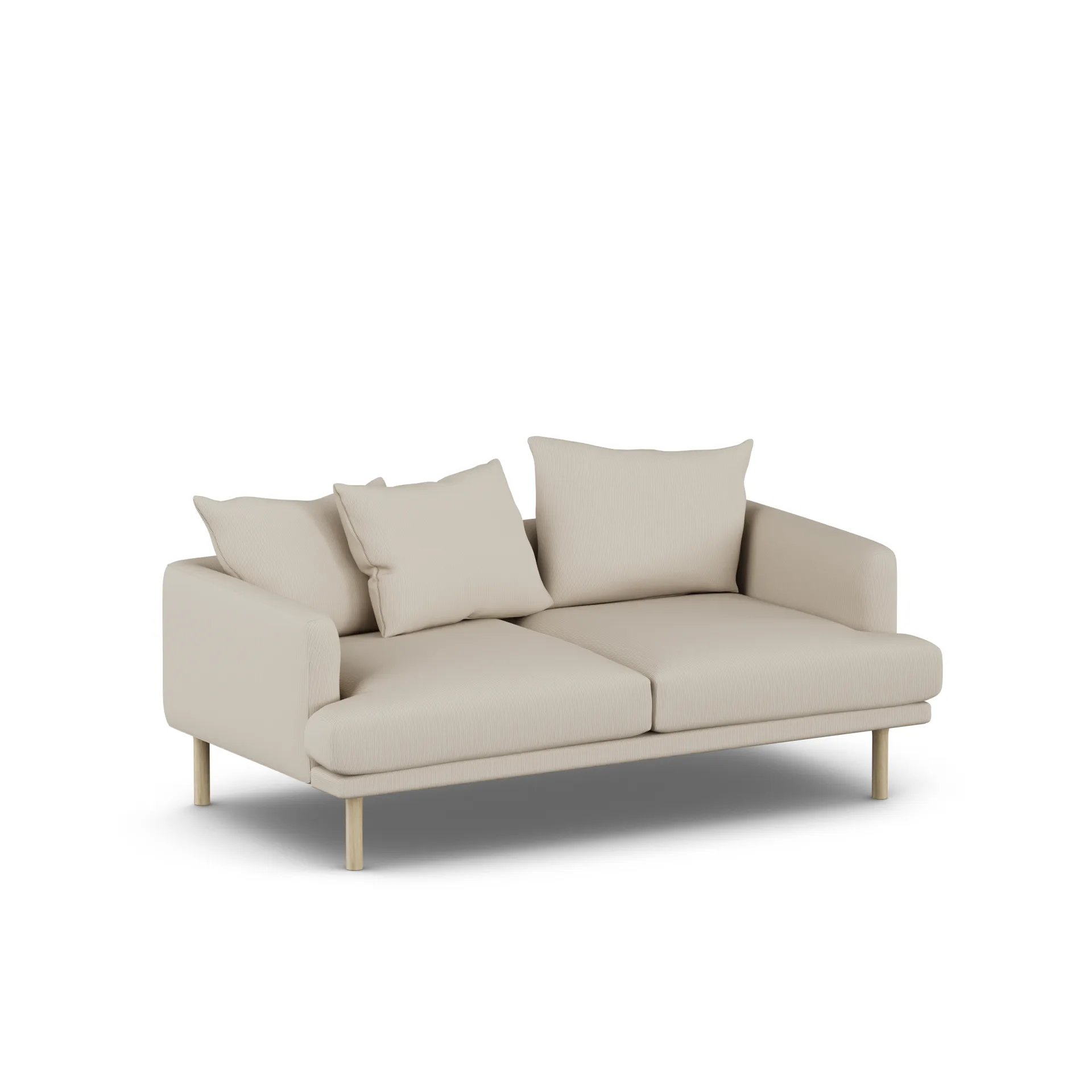 Sjövik soffa, Jump Beige 1956-vitoljad ek, 2,5-sits 1898