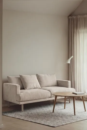 Sjövik soffa - Jump Beige 1956-vitoljad ek, 2,5-sits - 1898