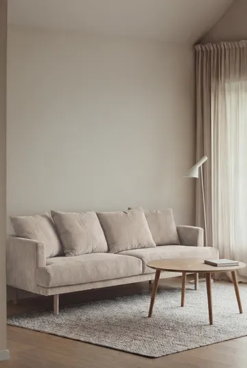 Sjövik soffa - Jump Beige 1956-vitoljad ek, 3-sits - 1898