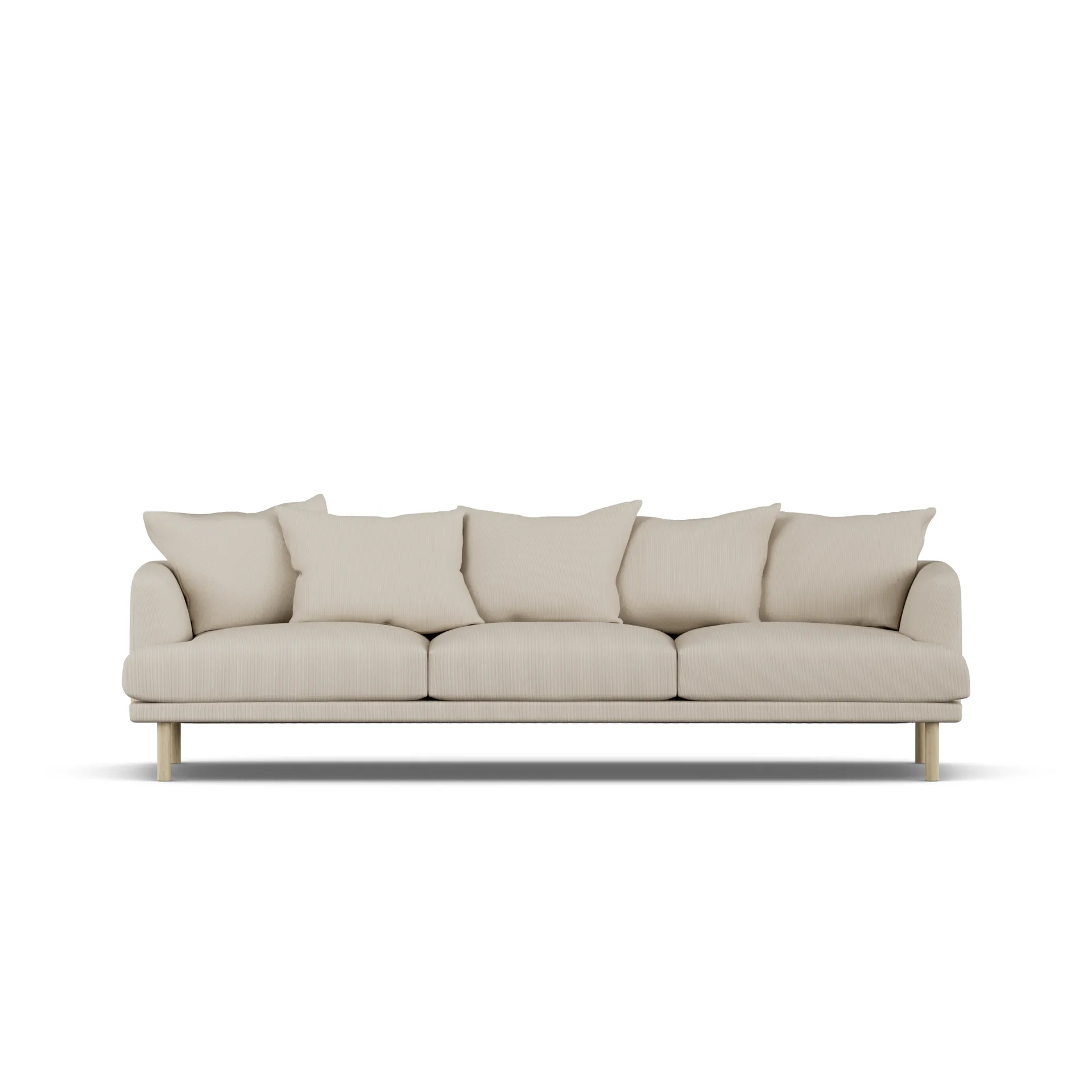 Sjövik soffa, Jump Beige 1956-vitoljad ek, 3,5-sits 1898