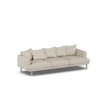 Sjövik soffa - Jump Beige 1956-vitoljad ek, 3,5-sits - 1898