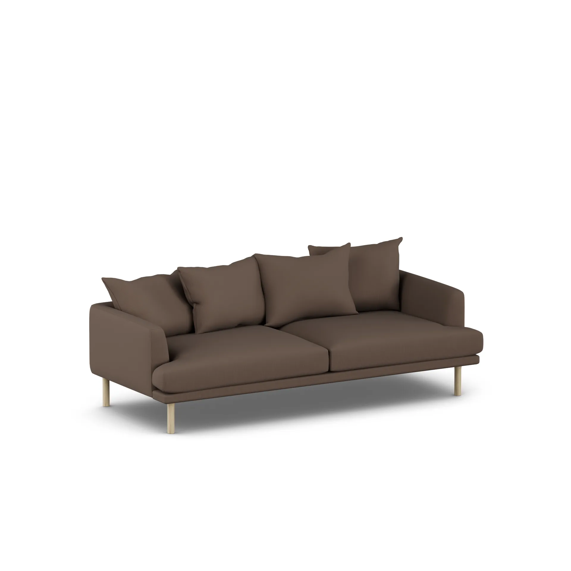 Sjövik soffa, Jump Brown 1955-vitoljad ek, 3-sits 1898