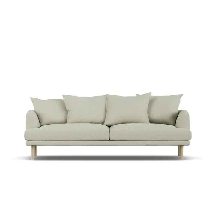 Sjövik soffa - Luiza Beige 3981-vitoljad ek, 3-sits - 1898
