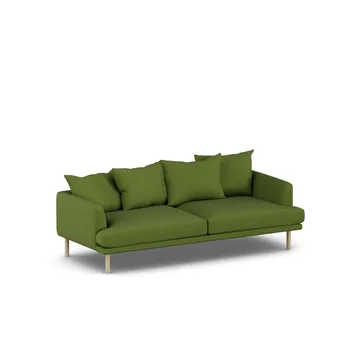 Sjövik soffa - Luiza Green 3975-vitoljad ek, 3-sits - 1898