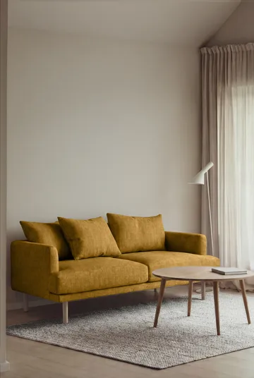 Sjövik soffa - Luiza Mustard 3972-vitoljad ek, 2,5-sits - 1898