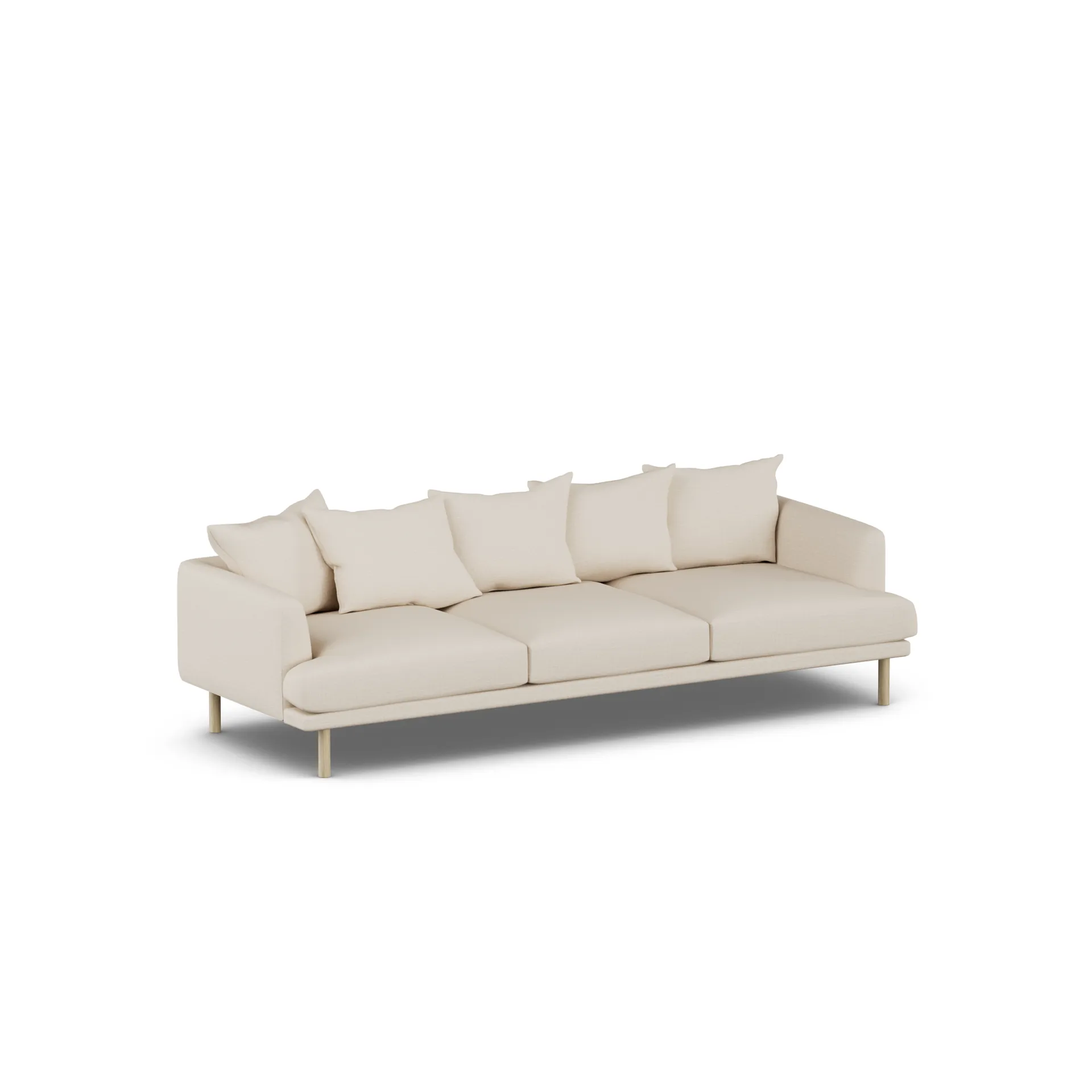 Sjövik soffa, Same Beige 6670-vitoljad ek, 3,5-sits 1898