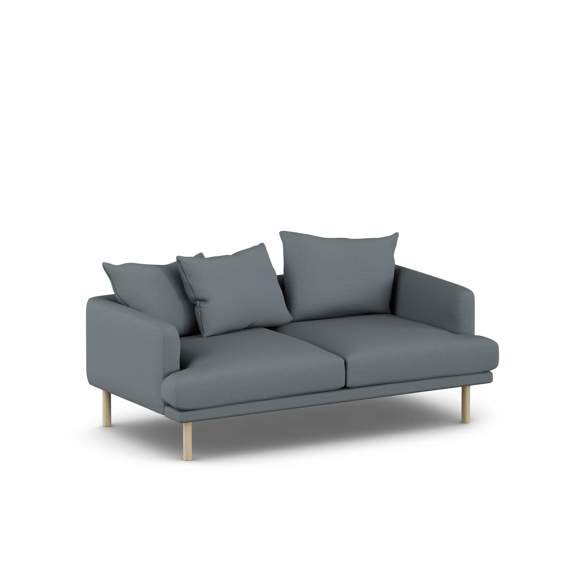 Sjövik soffa, Same Blue 6678-vitoljad ek, 2,5-sits 1898