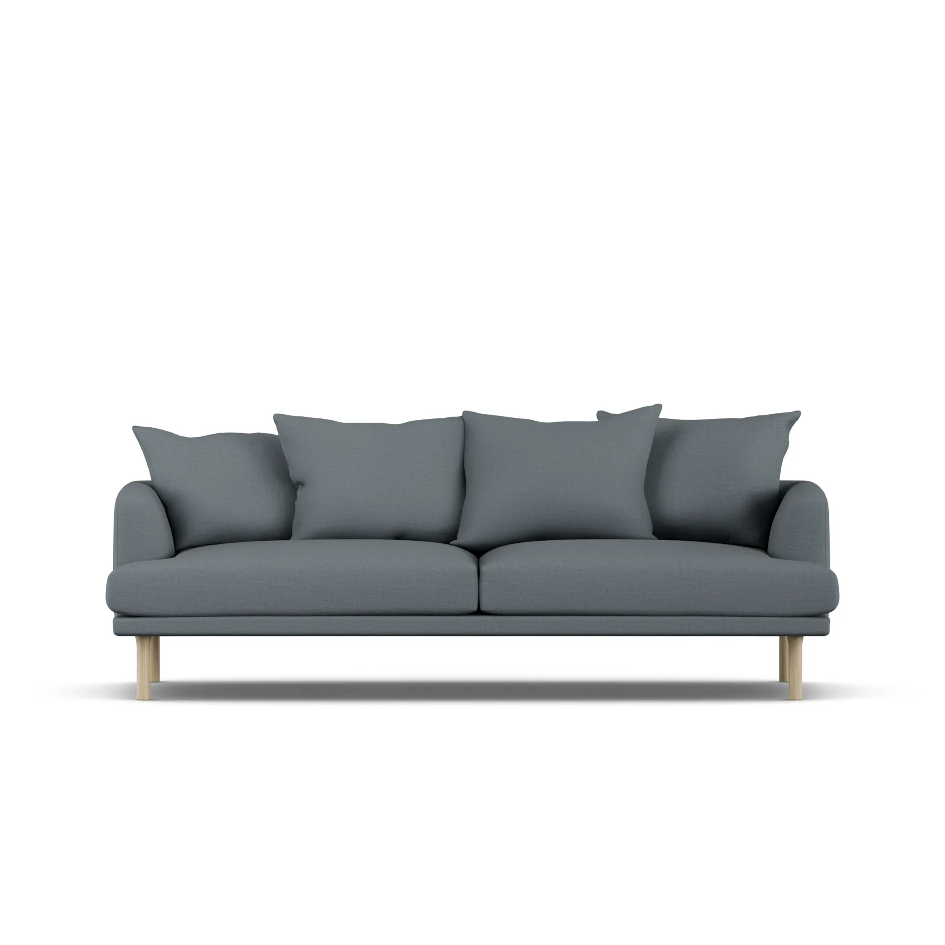 Sjövik soffa, Same Blue 6678-vitoljad ek, 3-sits 1898