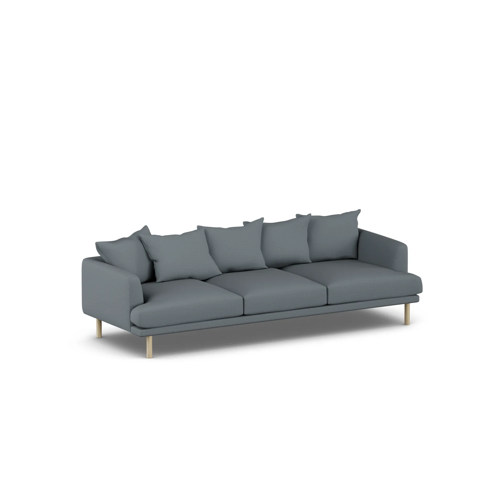 Sjövik soffa, Same Blue 6678-vitoljad ek, 3,5-sits 1898