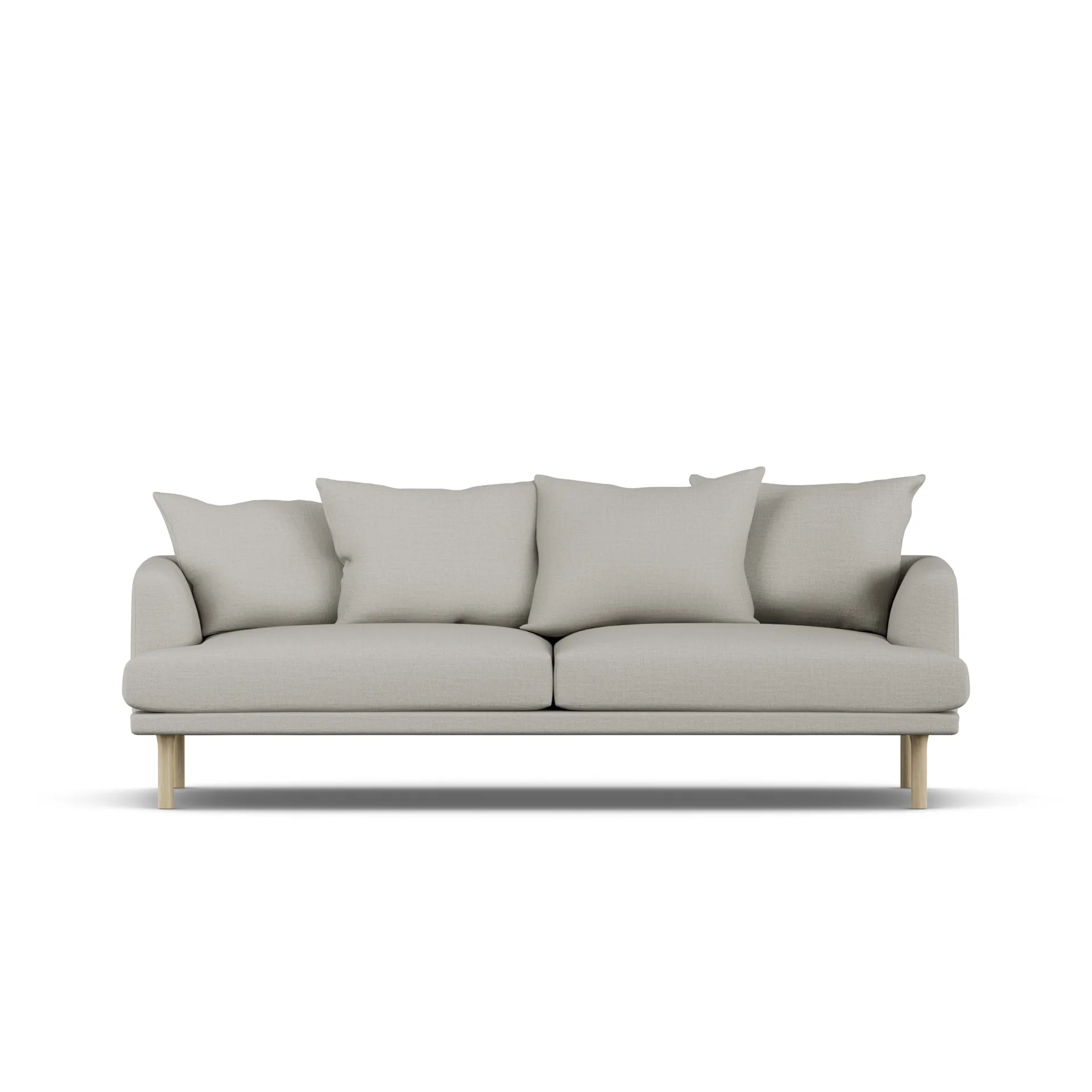 Sjövik soffa, Same Grey 6673-vitoljad ek, 3-sits 1898