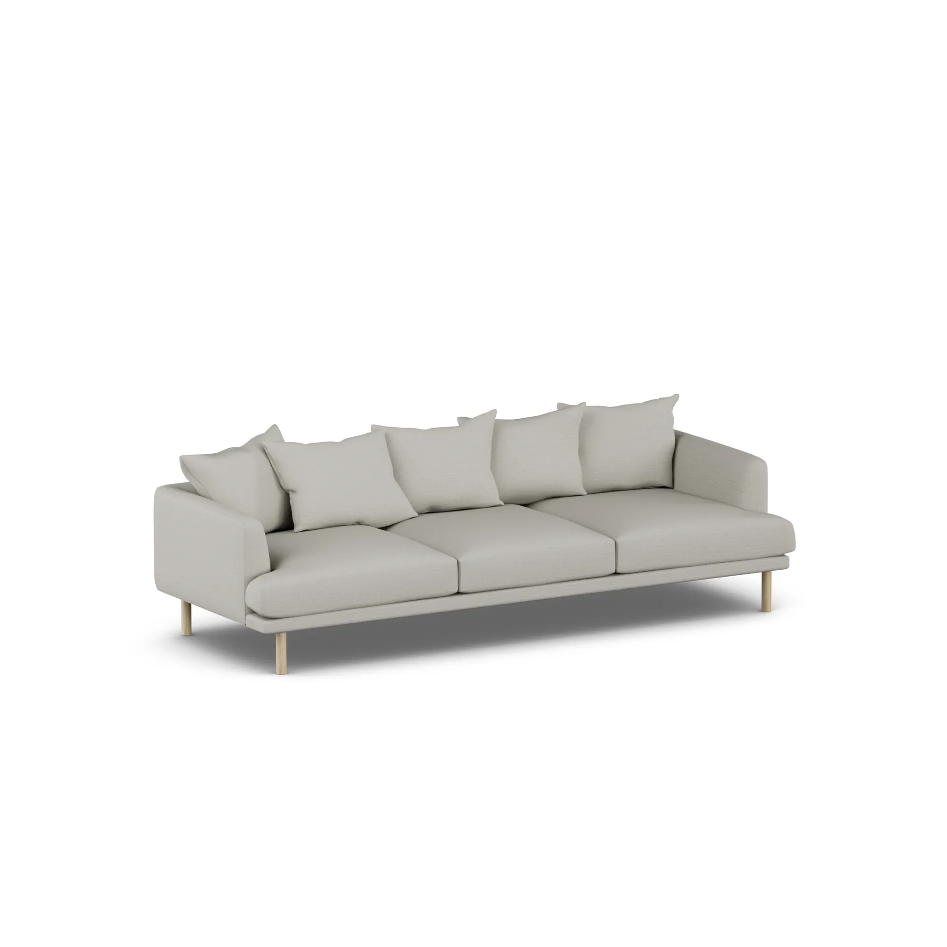 Sjövik soffa, Same Grey 6673-vitoljad ek, 3,5-sits 1898