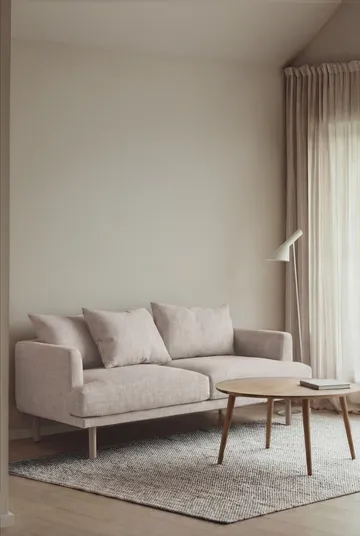 Sjövik soffa - Same Off White 6671-vitoljad ek, 2,5-sits - 1898