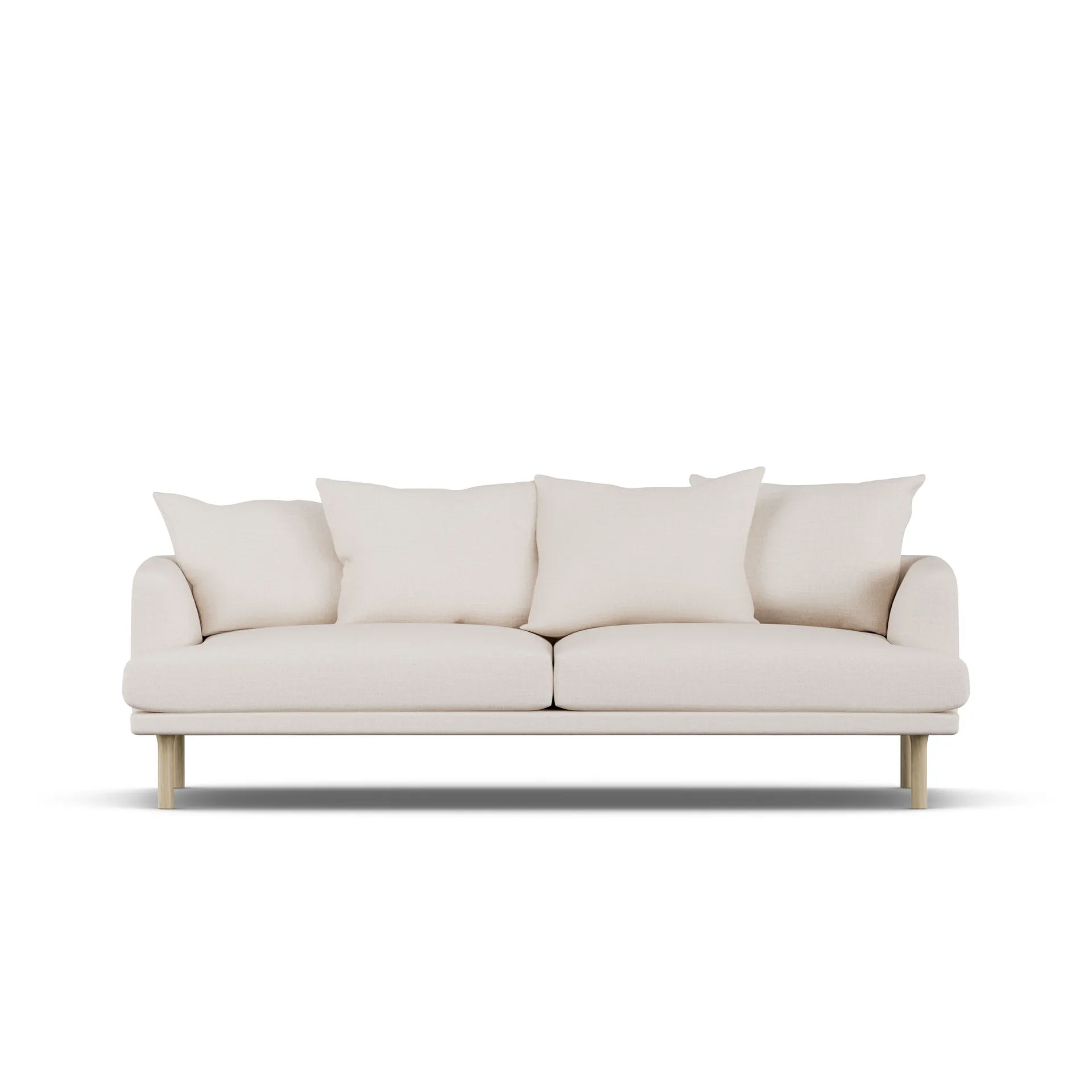 Sjövik soffa, Same Off White 6671-vitoljad ek, 3-sits 1898