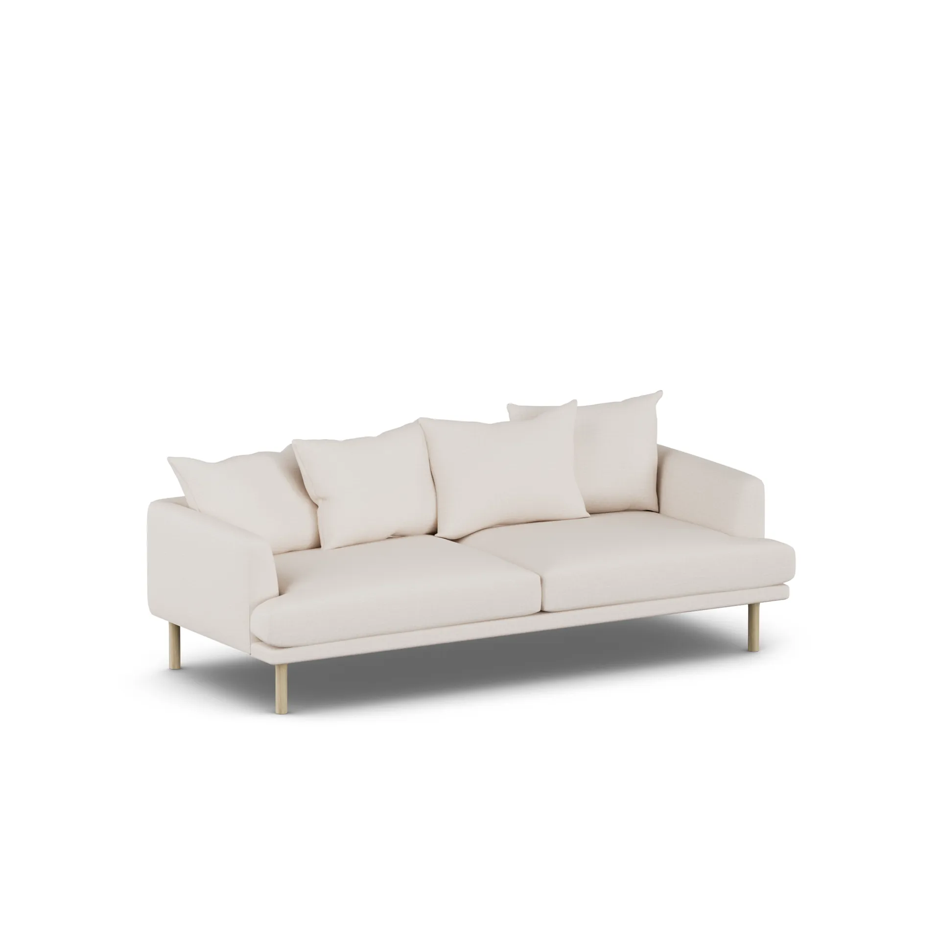 Sjövik soffa, Same Off White 6671-vitoljad ek, 3-sits 1898