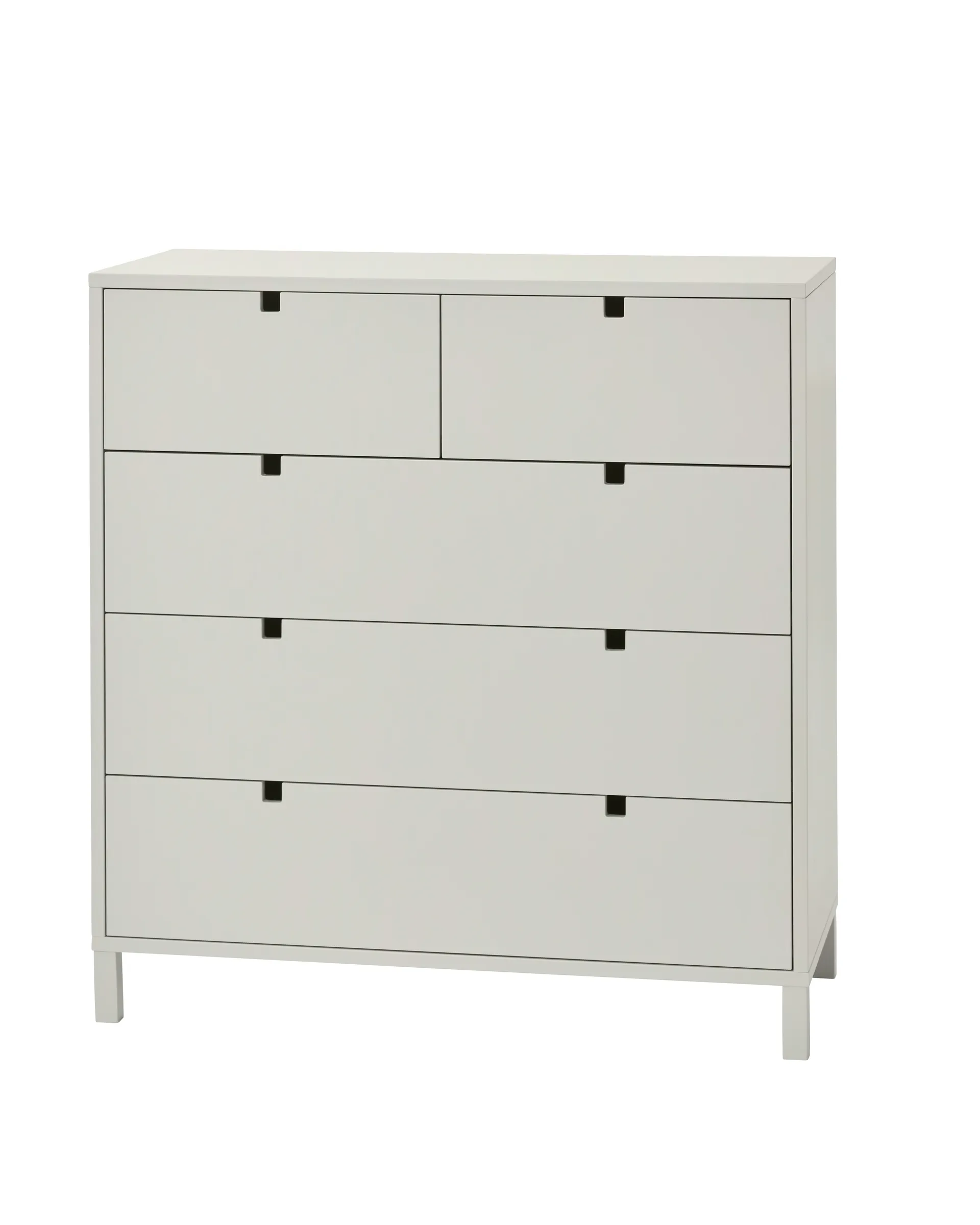 Square byrå 2+3 lådor, Sand 1898