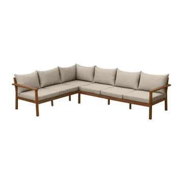 Stockaryd hörnsoffa teak/beige - 1898
