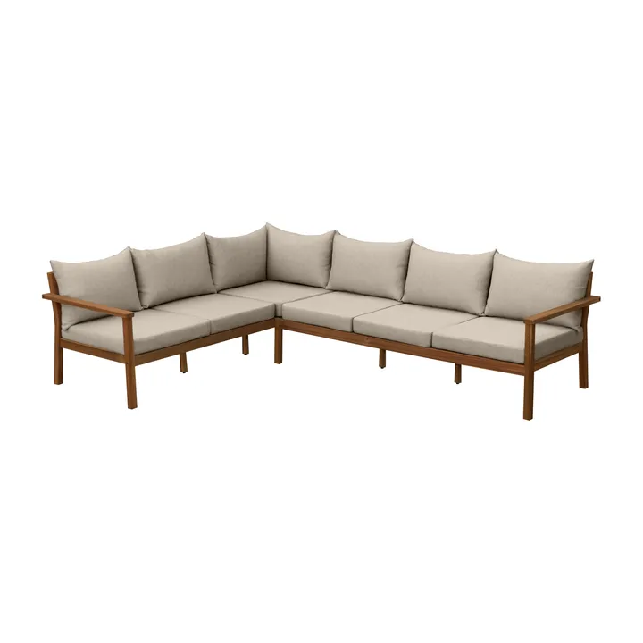 Stockaryd hörnsoffa teak/beige - 1898