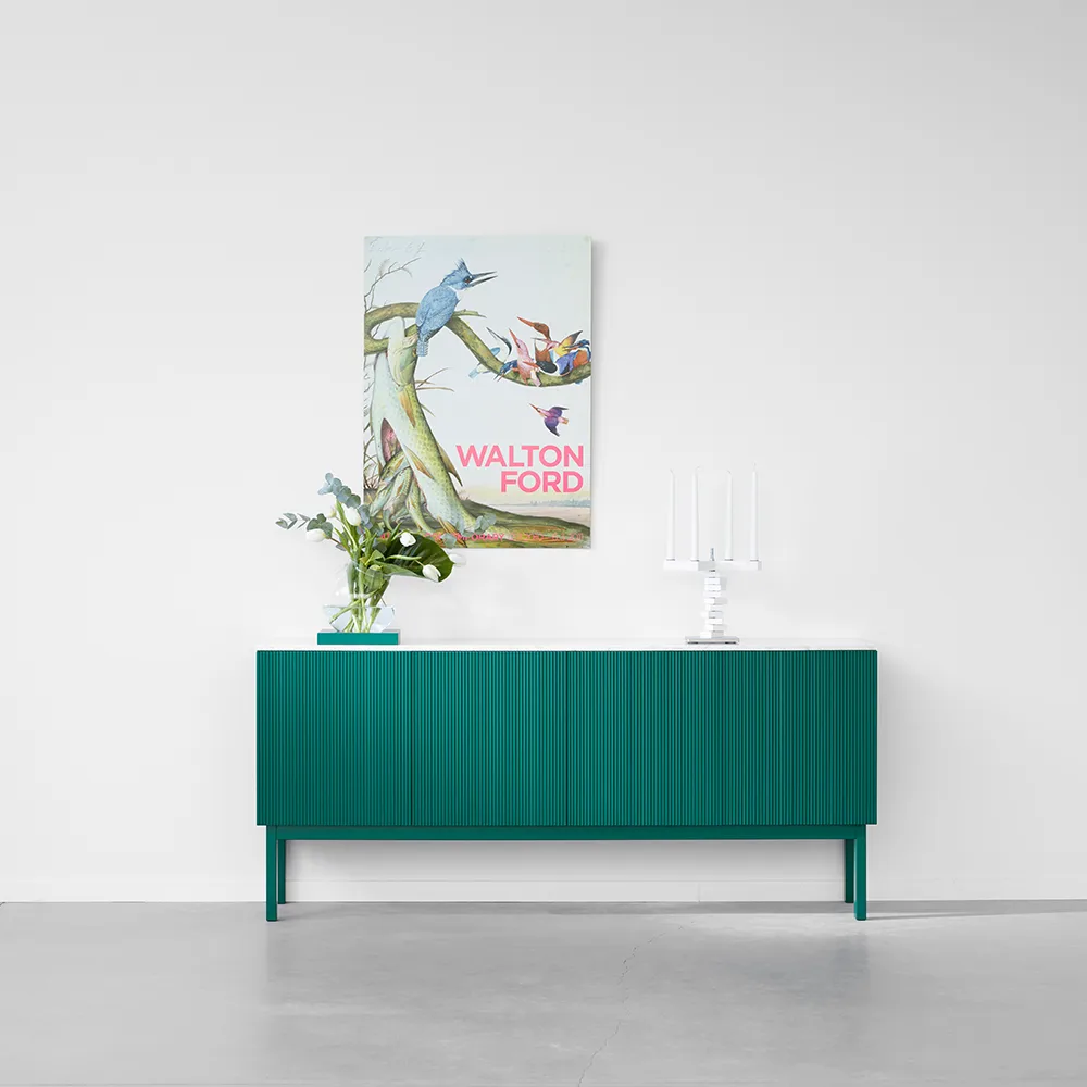 Beam sideboard, vit lack, vit sockel A2