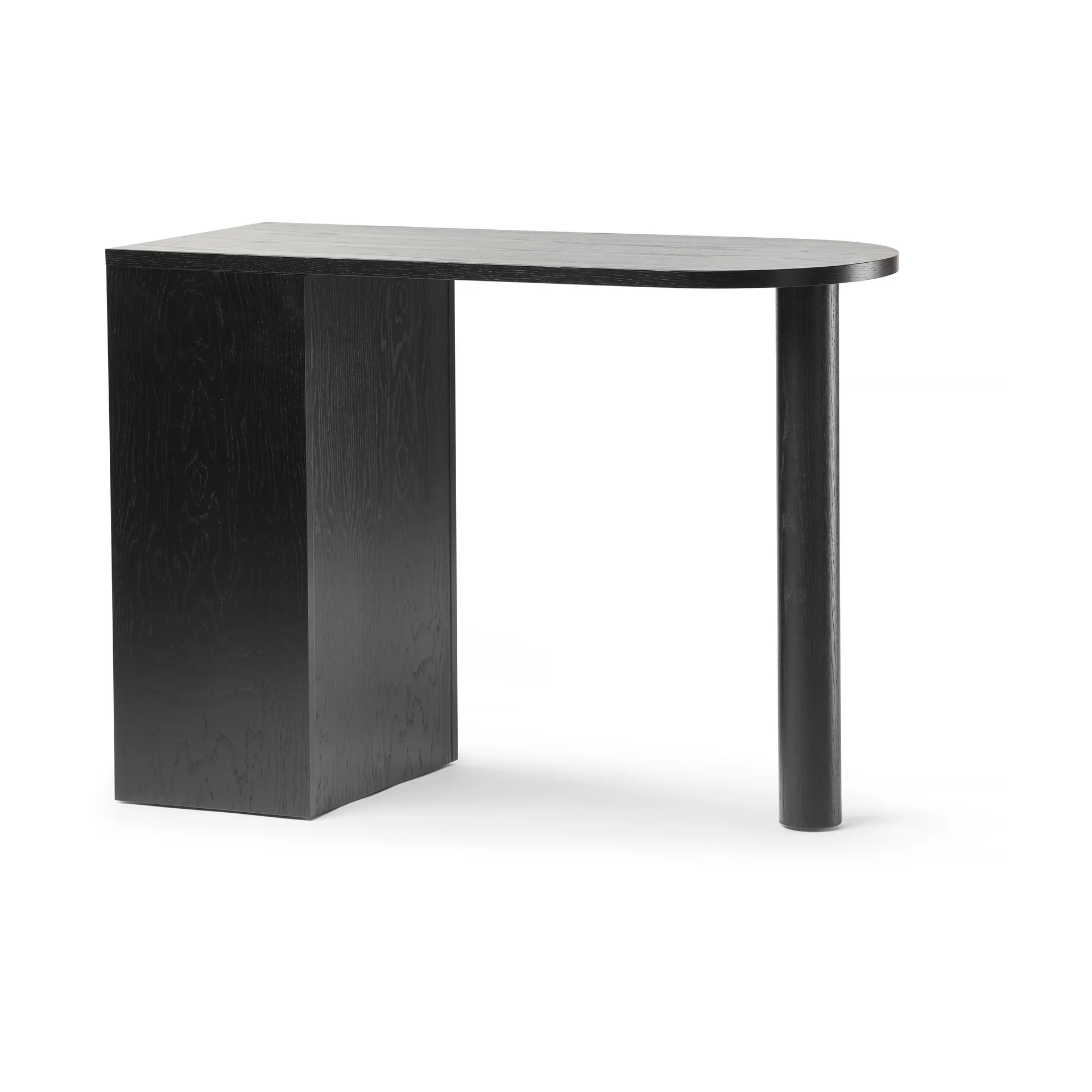 Hub skrivbord, Svartbetsad ek, 100x73x43 cm A2