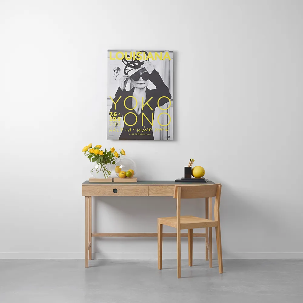 Space dekoration, ek svartbetsad, glas A2