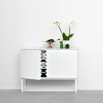Story sideboard - midnattsblå, blått stativ - A2