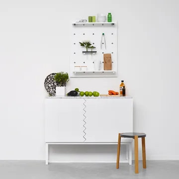 Story sideboard - midnattsblå, blått stativ - A2