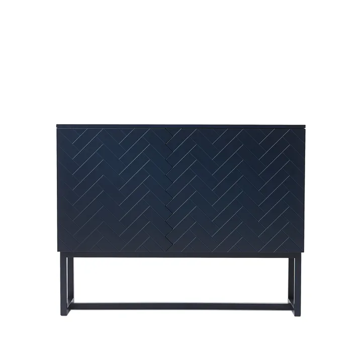 Story sideboard - midnattsblå, blått stativ - A2