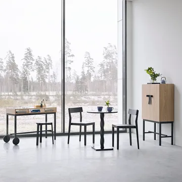 The Bow skåp - Vitoljad ek-svart - A2