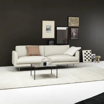 Basel soffa 200 cm - Malawi 01 green, aluminiumben, 200 cm - Adea