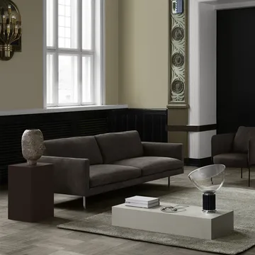 Basel soffa 200 cm - Malawi 17 black/blue, aluminiumben, 200 cm - Adea