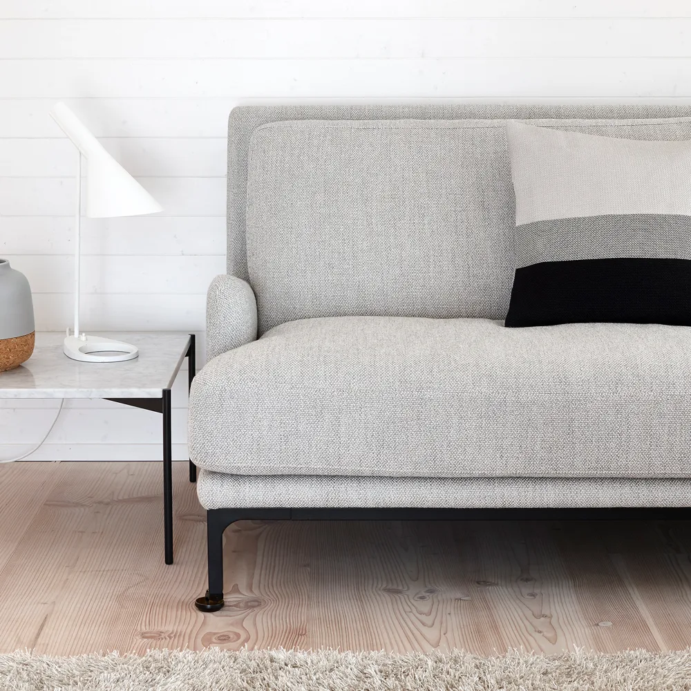Plateau med bricka soffbord, marmor vit-svart underrede-bricka i ask-60x100 Adea