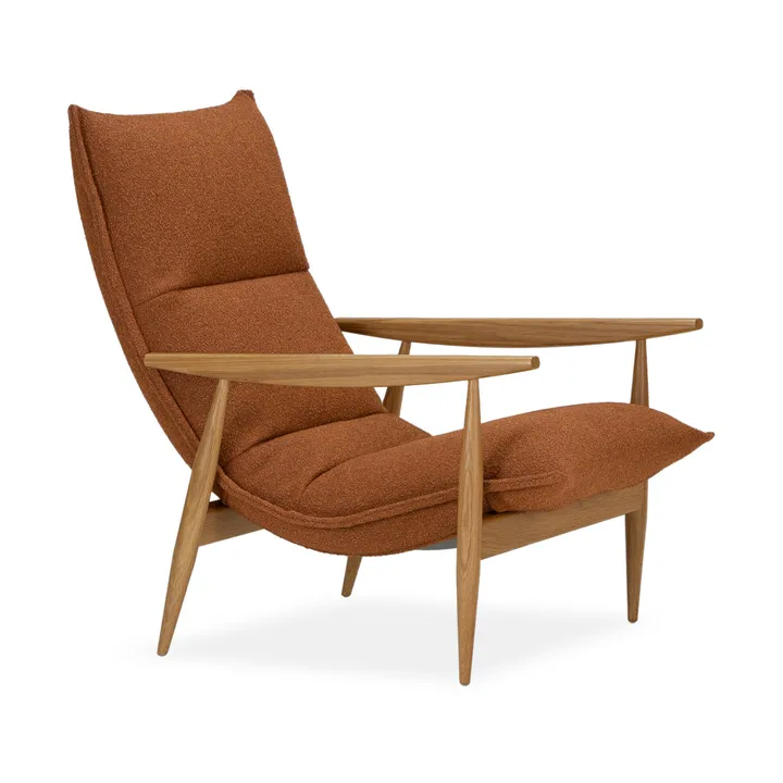 Tao fåtölj - Orsetto 0724 orange-natural ek - Adea