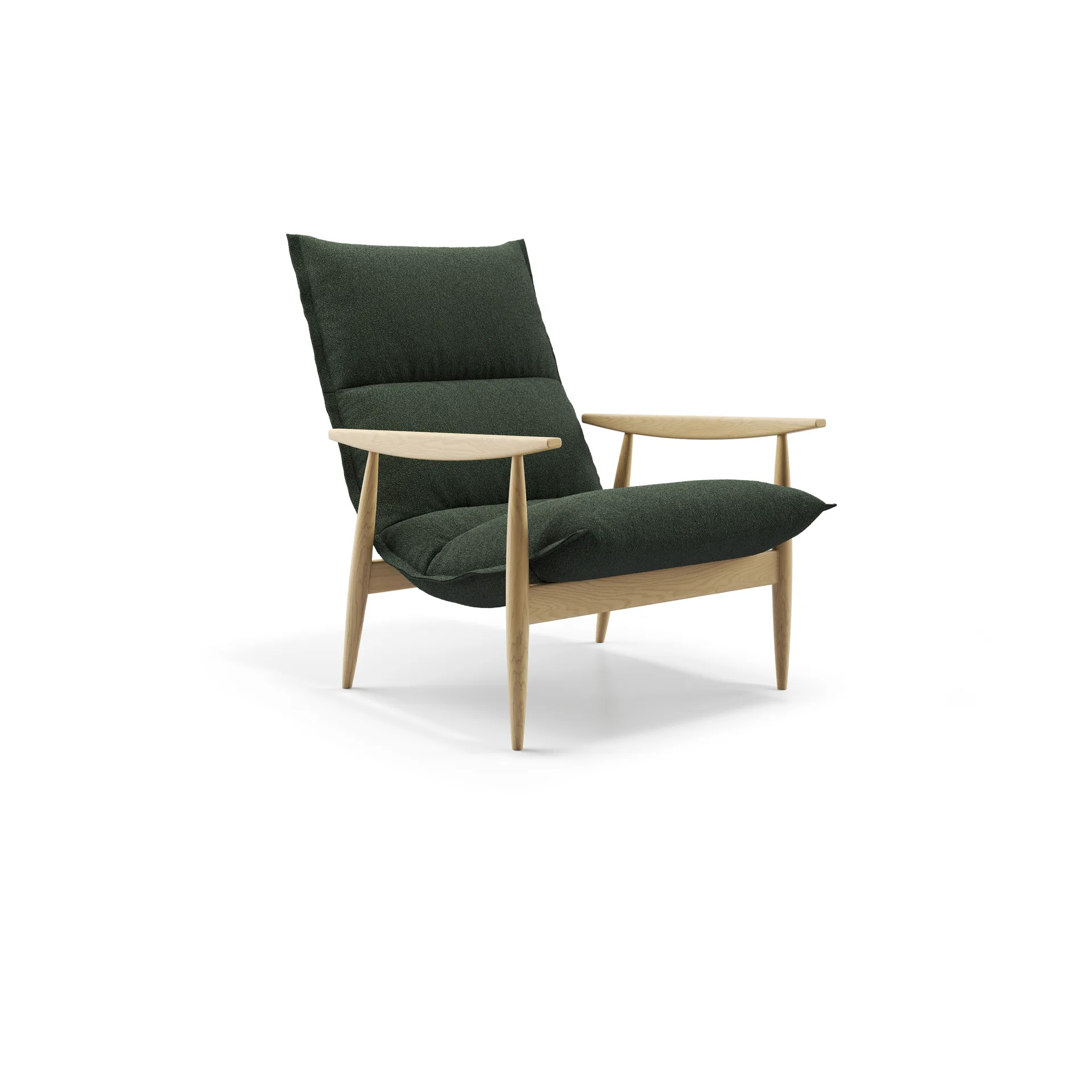 Tao fåtölj, Orsetto 9818 grön-natural ek Adea