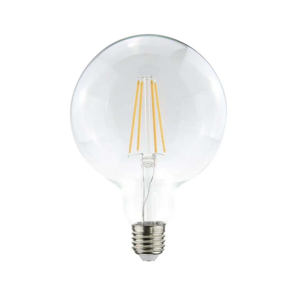 Airam Filament LED 3-stegs dimring-glob ljuskälla, klar, med minne, 125mm e27, 7w Airam