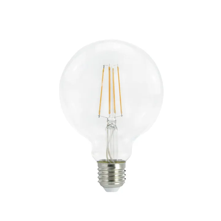 Airam Filament LED 3-stegs dimring-glob ljuskälla - klar, med minne, 95mm e27, 7w - Airam
