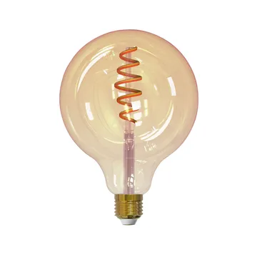 Airam Smarta Hem Filament LED-glob ljuskälla - amber, 125mm, spiral e27, 6w - Airam