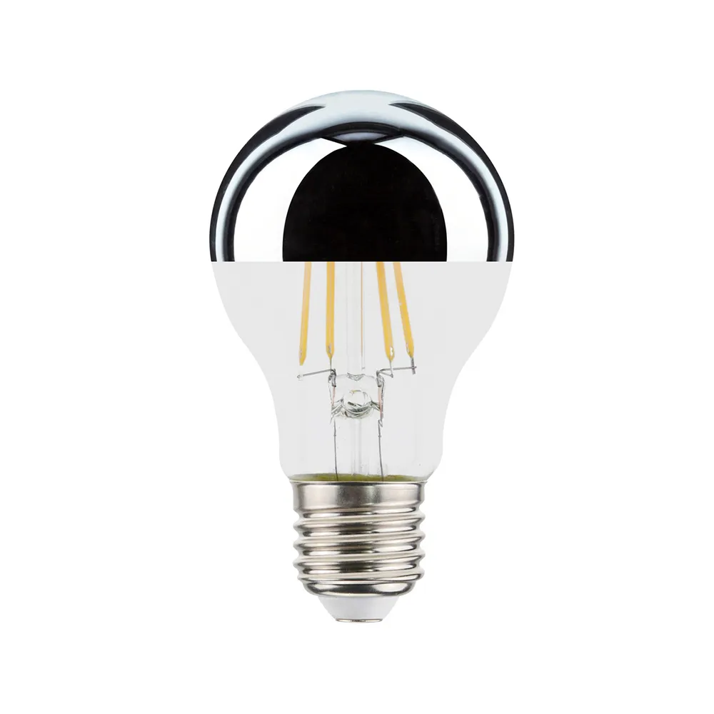 LED Top Mir ljuskälla E27, transparent/silver, 2700K 680lme 7W Airam