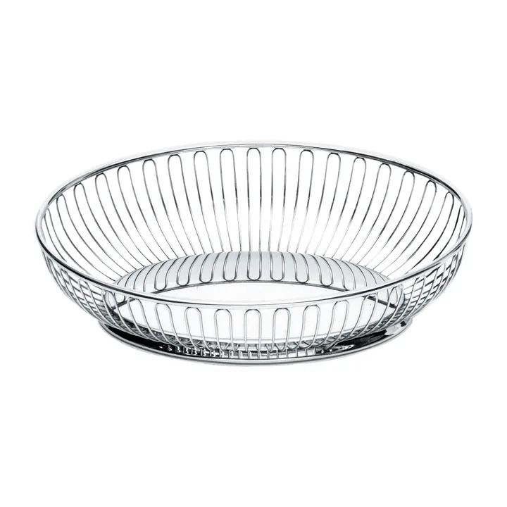 Alessi trådkorg oval 20x28 cm - Rostfritt stål - Alessi
