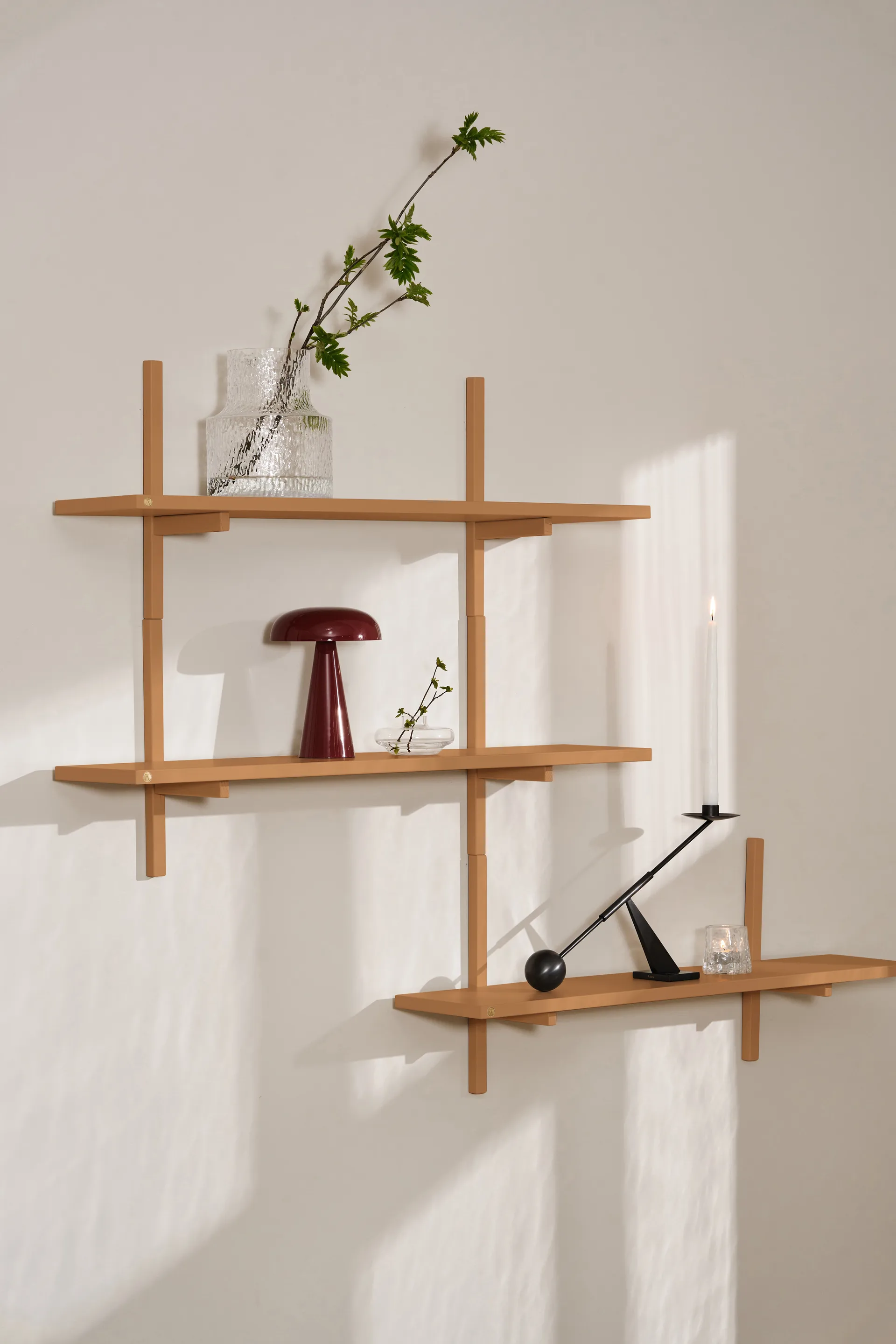 A-Light Shelf vägghylla Special Edition, Brown beige 90x21x35 cm Andersen Furniture