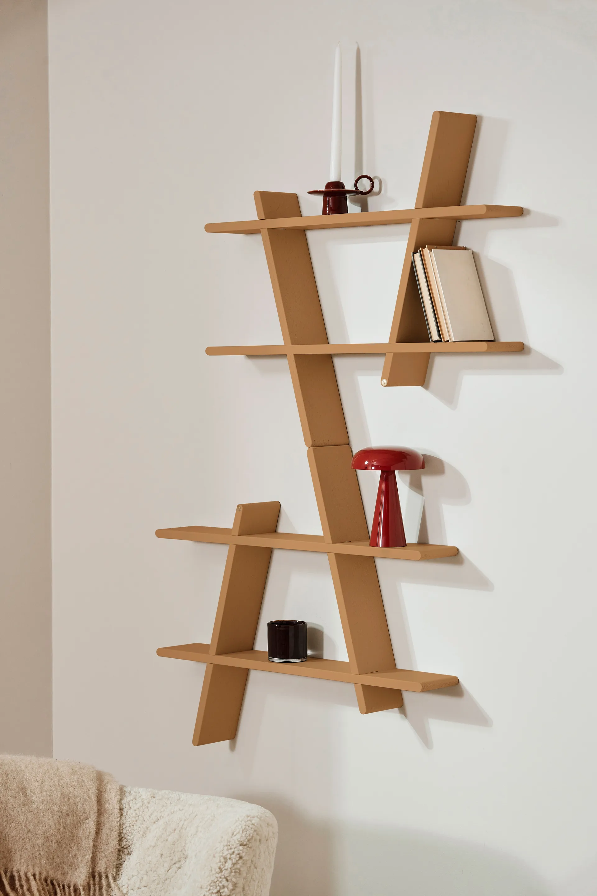 A-Shelf vägghylla Special Edition, Brown beige L 78x12x67 cm Andersen Furniture