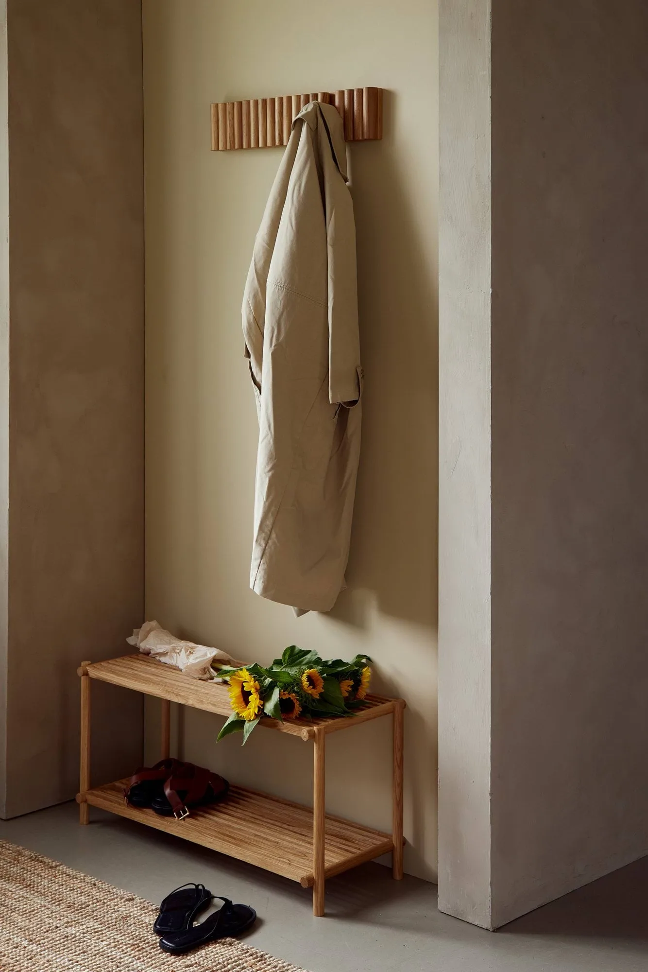 Column Shoe rack, Matt lackad ek Andersen Furniture