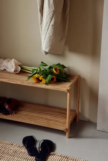 Column Shoe rack - Matt lackad ek - Andersen Furniture