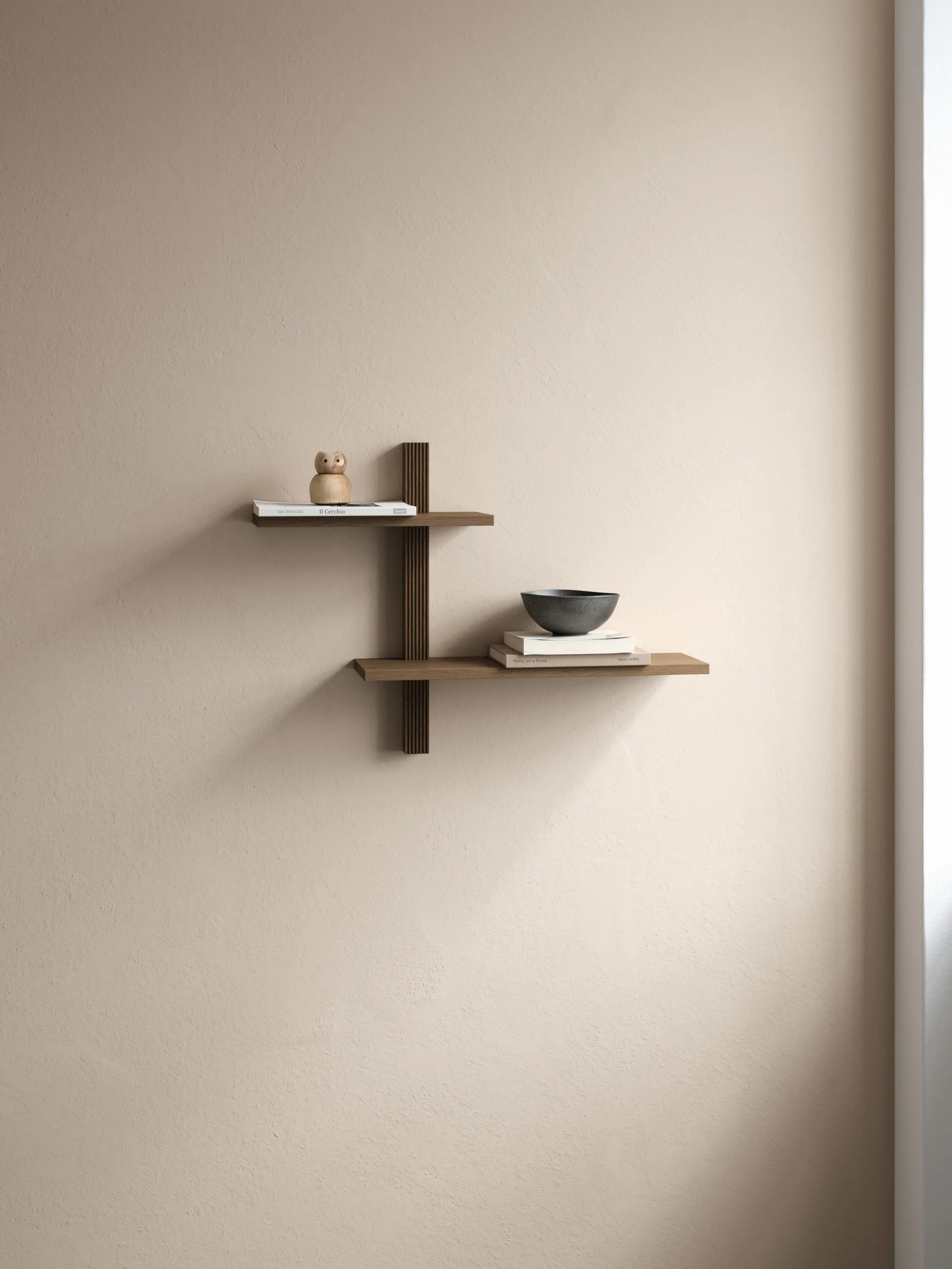 Phase vägghylla, Smoked Oiled Oak, 68x18x55 cm Andersen Furniture