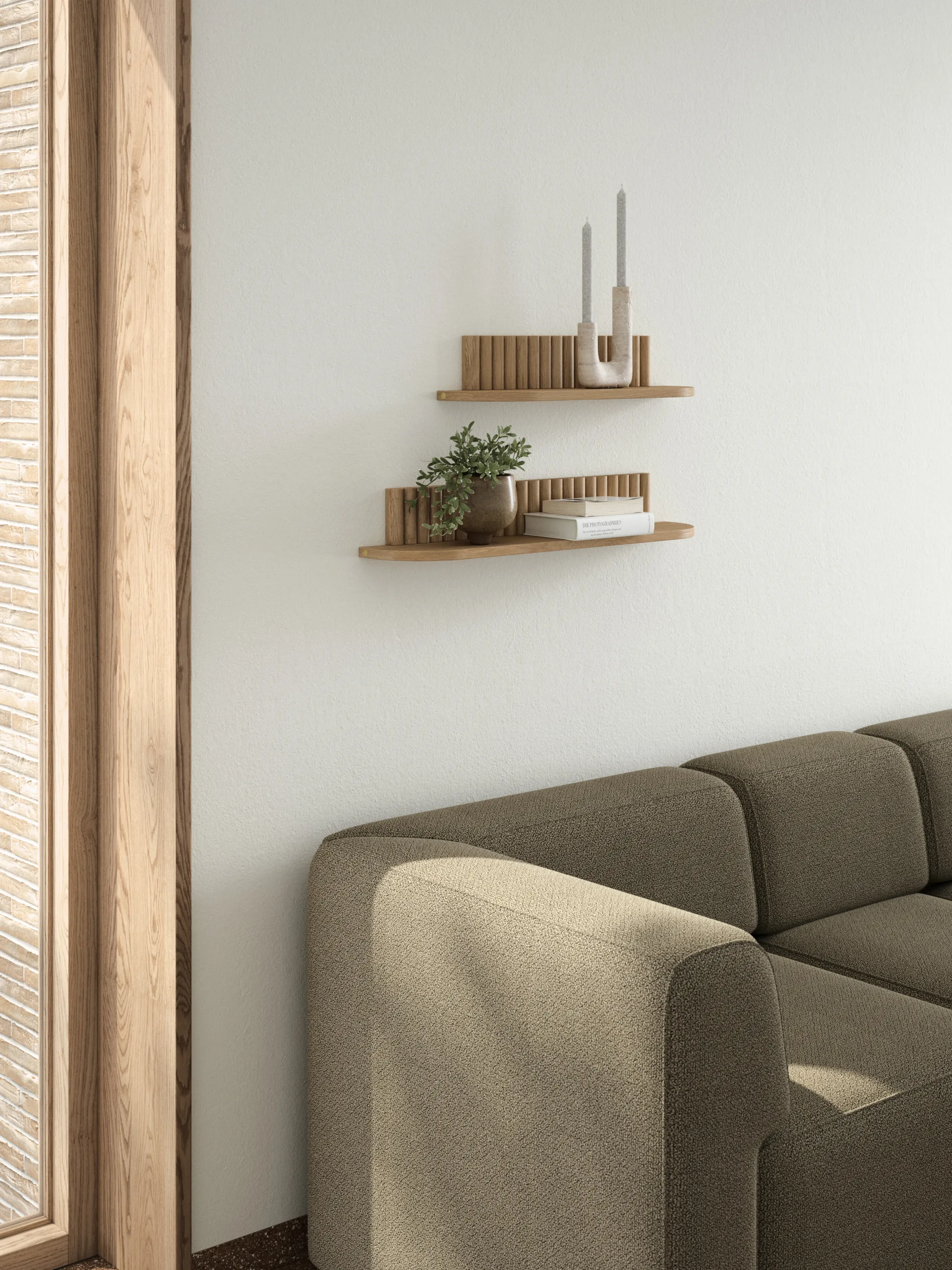 Pillar vägghylla, Oiled Nature Oak, 78x15x12 cm Andersen Furniture