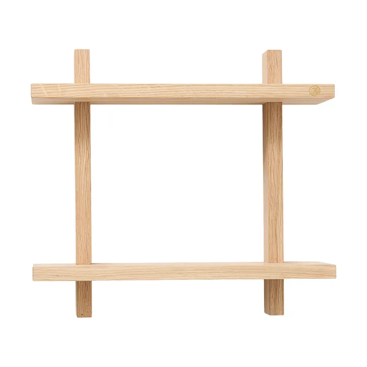 Treat vägghylla dubbel - Oak, 34x12x34 cm - Andersen Furniture