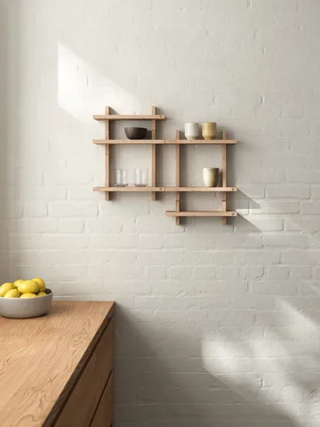 Treat vägghylla dubbel - Oak, 34x12x34 cm - Andersen Furniture
