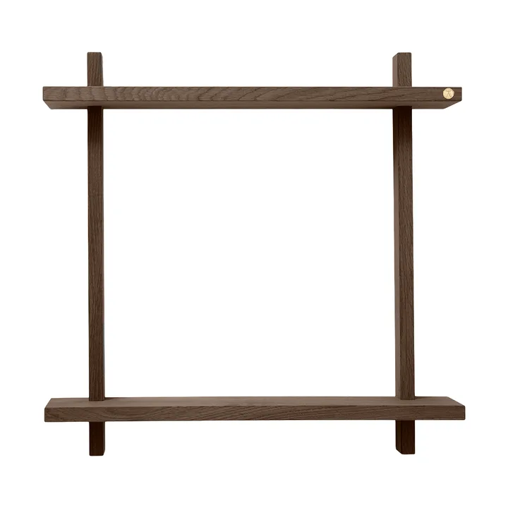 Treat vägghylla dubbel - Smoked Oiled Oak, 50x12x50 cm - Andersen Furniture