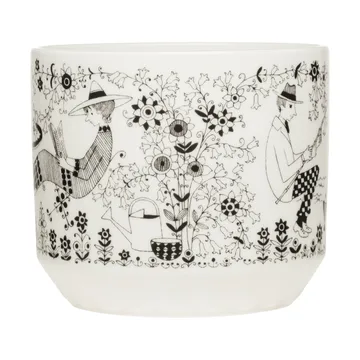 Emilia kruka Ø14 cm - Svart-vit - Arabia